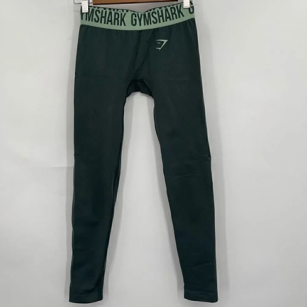 GymShark Green High-Rise Seamless Skinny Leggings Pants Small